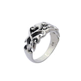 Sterling Silver simple design nice looking handcrafted ring from Bali, Indonesia with polished plain finish